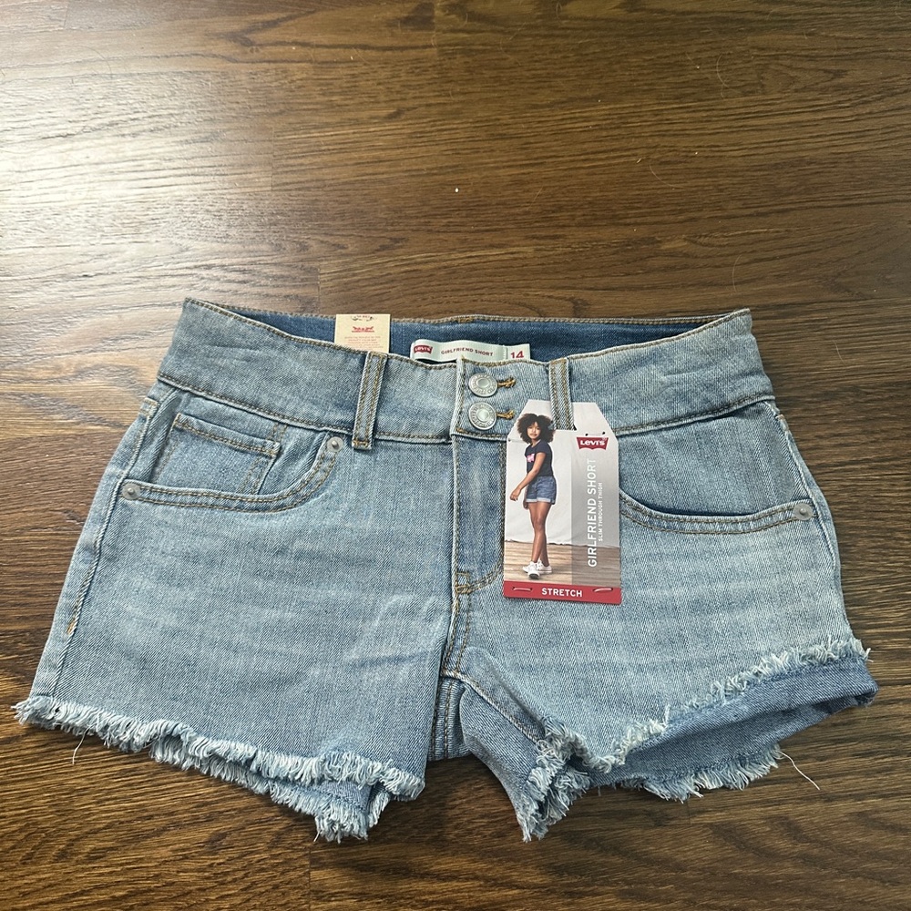 Levi's Girls Blue Denim Shorts